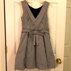 Navy/white Gingham Dress